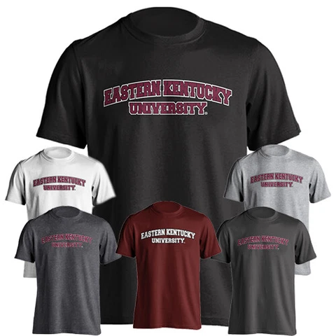 Eastern Kentucky University EKU Colonels Classic Arch School Name Tee T-Shirt Cover
