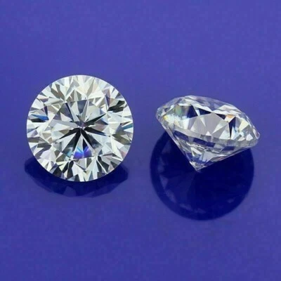 1.50 Ct Certified Round CVD Diamond Pair H Color  VS1 Engagement RingStone - Image 1 of 4