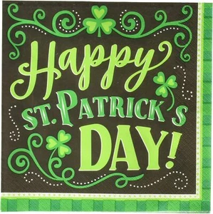 Clover Me Lucky Shamrock Clover St. Patrick's Day Party Bulk Luncheon Napkins - Picture 1 of 1