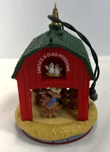 Hallmark Keepsake Ornament Santa’s Ho Ho Ho Hoedown Magic Light & Motion 1990 - Imagen 1 de 4