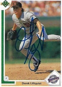 DIEK LILLIQUIST FIRMADO 1991 CUBIERTA SUPERIOR #251 - PADRES SAN DIEGO - Imagen 1 de 1
