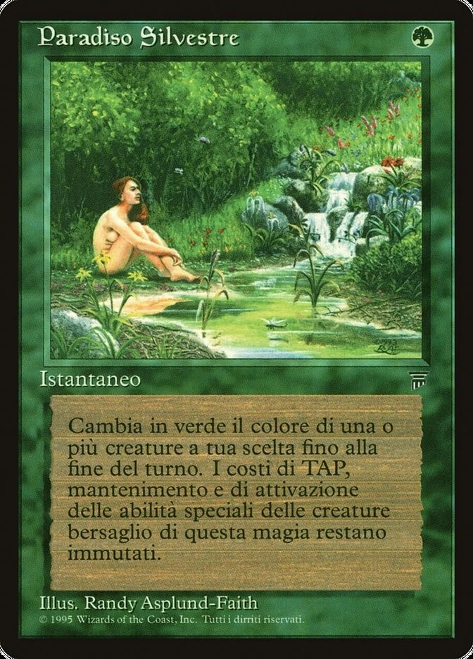 Sylvan Paradise ITALIAN - LEG LEGENDS - MTG Magic LP - Image 1 of 1