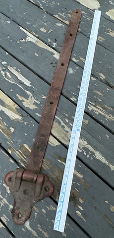 Old Large (Strap Hinge) Approximately 32 Inch Long! For Gate Etc. 9 Lb!! Antique Cover