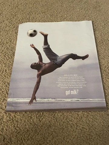 Vintage 2006 FREDDY ADU GOT MILK? Poster Print Ad SOCCER Cover