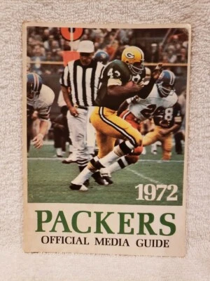 VINTAGE 1972 Green Bay Packers Media Press Guide, John Brockington, LOOK!! - Image 1 of 2