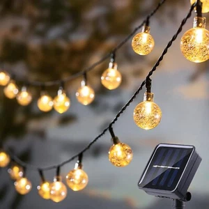 LED Solar String Lights 42Ft 100 LED 8 Modes Waterproof Outdoor Garden Patio Dec - Picture 1 of 7