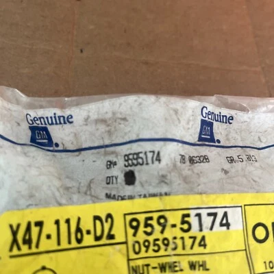 Tuerca de rueda genuina OEM GM Silverado 1500 1988-2023 9595174 vendida individualmente Foto 1 de 4