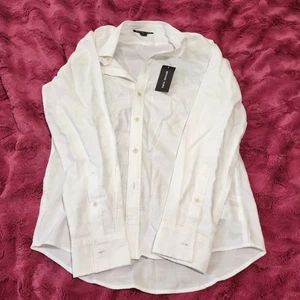 Camicia donna Michael Kors bianca con bottoni manica lunga taglia small nuova con etichetta - Foto 1 di 14