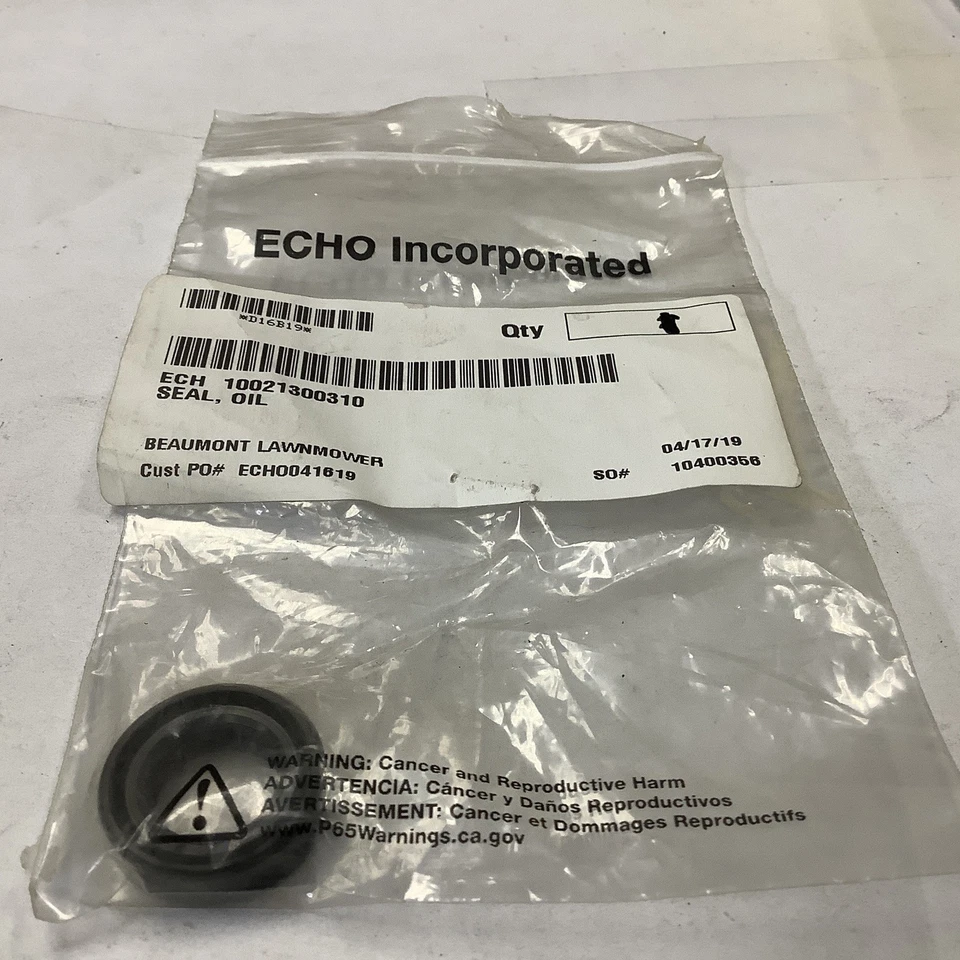 (10021300310) Nuevo anillo de aceite sello OEM ECHO   Foto 1 de 3