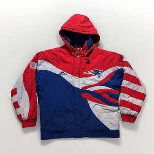 Vintage Apex One Pro Line New England Patriots NFL Team Jacke Bomber Gr. M - Bild 1 von 10