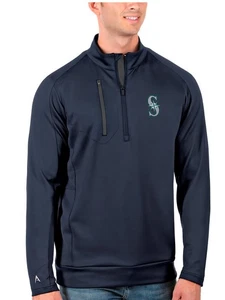 Herren Antigua NavySeattle Mariners Generation Viertelreißverschluss Pullover Jacke 2X NEU - Bild 1 von 1