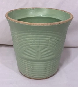 Vintage Robinson Ransbottom Keramik Übertopf Topf 7,5"D Aqua Grün Garten - Bild 1 von 11