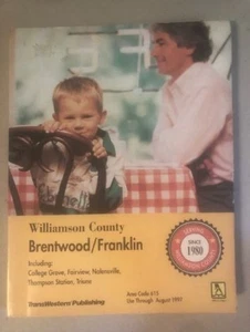 '97 telephone book directory white yellow pages Brentwood Franklin TN Williamson - Bild 1 von 6
