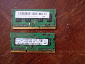 Samsung 2GB DDR3 RAM 1Rx8 PC3L-12800S Laptop Memory Modules Pair - Picture 1 of 1