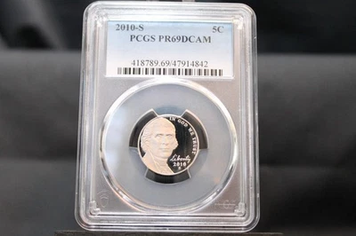 2010-S 5C Jefferson Nickel, PR69DCAM PCGS Graded - Very Nice Coin - Image 1 of 4