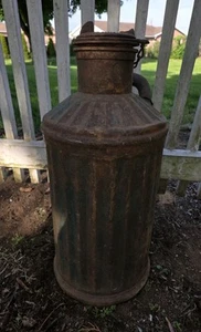 Vintage industriale The Davis saldatura e MFG. Co. Cincinnati Ohio Contenitore Olio Decorazione - Foto 1 di 8