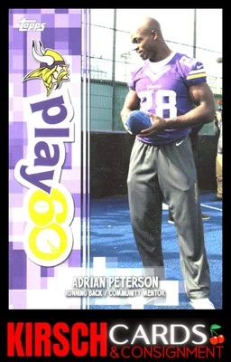 Adrian Peterson 2014 Topps #NNO Play 60 Community Mentors Minnesota Vikings - Image 1 of 2