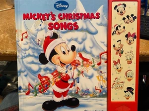 2009 Mickey's Christmas Songs Play-A-Song Book Pre-Owned w/1st Page Tear* l2 - Bild 1 von 7