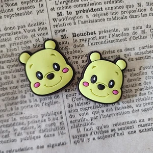 Resina de PVC suave de oso de miel de 2 piezas, suministro de artesanía, suministro de moño para el cabello - Imagen 1 de 4