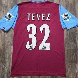 2006 Reebok West Ham Home Soccer Jersey Carlos Tevez Men S Argentina England - Picture 1 of 11