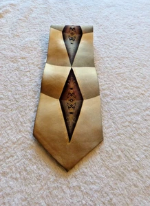 DIMOGGIO Abstract Hand Made 100% Silk Men’s Tie w/ Handkerchief NEW! - Picture 1 of 14