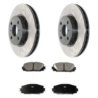 For Toyota Prius C 12-19 Brake Kit Electrophoretic Coated Plain Front Brake Kit Foto 1 de 4