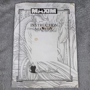 Vintage Mxim Simply Bread Instruction Manual - Imagen 1 de 6