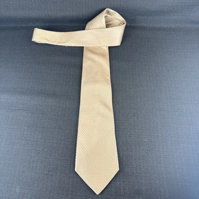 Murano Gold X-long Mens Tie 100% Silk 65 x 3.75 XL Necktie - Image 1 of 4