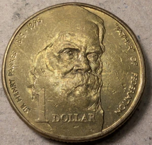Australia 1 dollar 1996 father of the federation - Picture 1 of 2