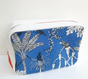 CLARINS Blue Makeup Cosmetics Bag / Pouch / Case, Large Size, Brand NEW! - Picture 1 of 7