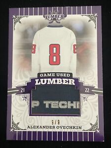 2022 Leaf Lumber Alexander Ovechkin Game Used Lumber Relic; SN#9/9; Capitals
