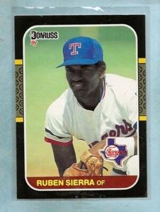 RUBEN SIERRA - 1987 Donruss "Rookie" - #346 - Rangers - Comb. Shipping - Picture 1 of 1