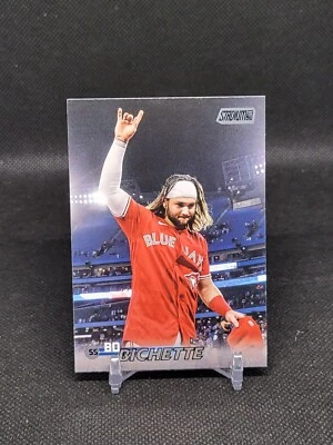 2023 Topps Stadium Club  #78 Bo Bichette Black Foil - Toronto Blue Jays - Image 1 of 2