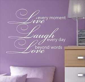LIVE LAUGH LOVE Quotes decal sticker vinyl wall art home decoration LLL4