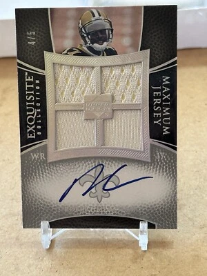2007 Upper Deck Exquisite  - Maximum Jersey Auto  #XXL-RM Robert Meachem  4/5 - Image 1 of 4