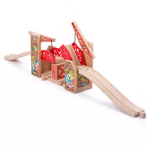 Bigjigs Rail Wooden Graffiti Bridge Accessories Tunnel Railway Train - Picture 1 of 3