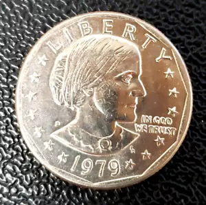 USA 1979-D Susan B Anthony MONETA D'ARGENTO DA UN DOLLARO KM# 207 *venditore USA - Foto 1 di 6