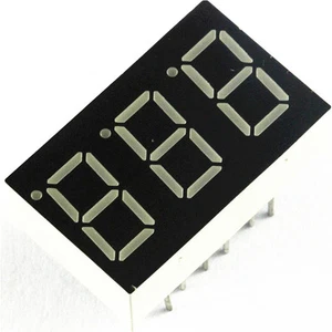 10PCS NEW 0.36 inch 3 digit 7 seg segment Common anode led display Red - Picture 1 of 1