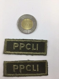 2 Canadian Military Princess Patricia's Light Infantry PPCLI Flashes Patch - Foto 1 di 1