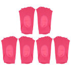 3Paar Yoga Socken Fünf Zehen Socken Griffen Frauen -rosa rot