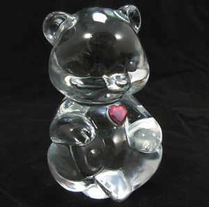 Crystal Birthstone Bear February Amethyst Fenton - Picture 1 of 3