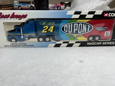 NASCAR JEFF GORDON 1/64 - 1994 CORGI Race Image Collectibles Transporter DuPont - Image 1 of 2