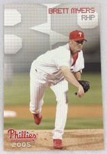 2005 Philadelphia Phillies Team Issue Photo Card-Brett Myers