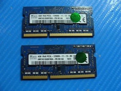 Dell 17 5755 SK Hynix 8Gb 2x4Gb Memory So-Dimm PC3L-12800S HMT451S6BFR8A-PB - Image 1 of 2
