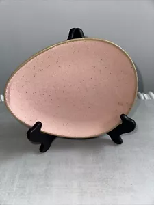 Threshold Easter Egg Shape Salad Dessert Plate Pink Spring Holiday Dining (4) - Picture 1 of 6