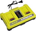 OP401 40V Dual Battery Charger for Ryobi 40V Li-ion Battery OP4040 Charger Tool