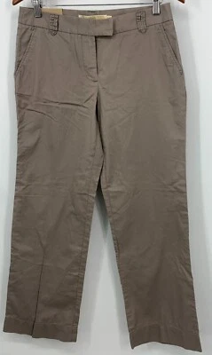 J Crew Chino Pants Size 6 S Short Brown City Fit Classic Buttery Twill Women New - Image 1 of 4