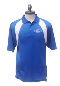 FORD DRY WICKING REEBOK POLO ROYAL AND WHITE EMBROIDERED AND ONLY SOLD BY US. - Picture 1 of 4
