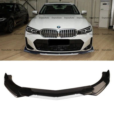For BMW 525i 530i 540i Series Front Bumper Lip Spoiler Splitter Black White Foto 1 de 4