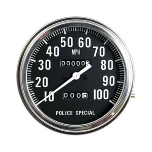 Fat Bob Tacho G - Face, mph, Schwarz, für Harley - Davidson 1:1 Police Special - Bild 1 von 1